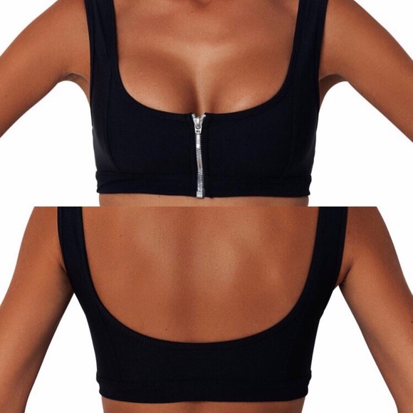 Other - FAE SWIM Ziggy Ribbed Bikini Top in Black / Onyx Other - FAE SWIM Ziggy Ribbed Bikini Top in Black / Onyx